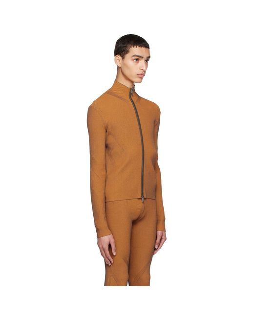 Dion Lee Multicolor Orange Angled Rib Sweater for men