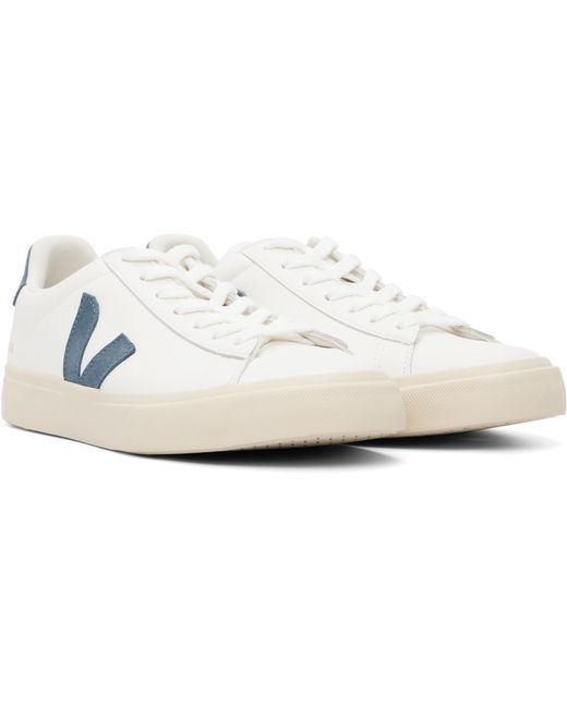 Veja Black Campo Leather Sneakers for men