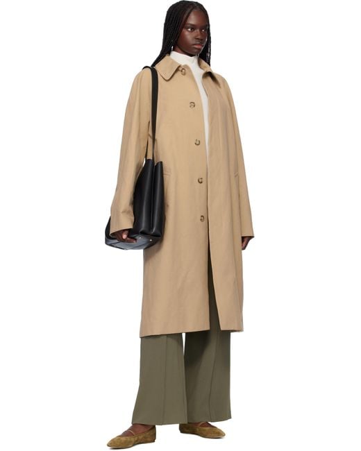 A.P.C. Black Edouard Trench Coat