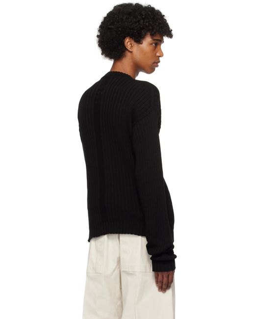 Pull Noir À Encolure Arrondie Rick Owens pour homme en coloris Black