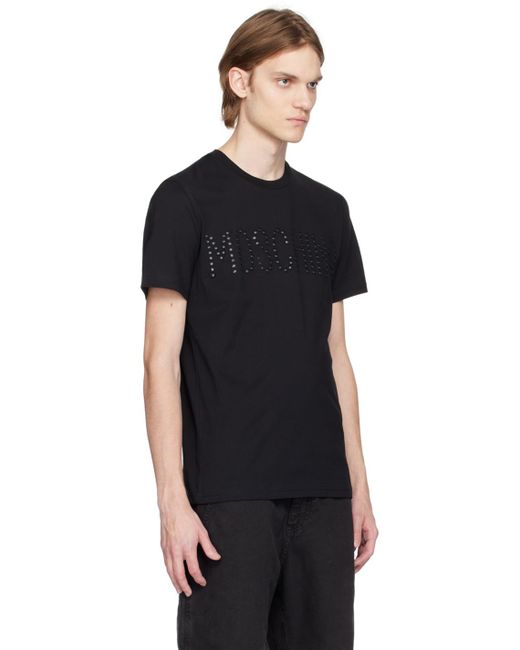Moschino Black Studded Logo T-shirt for men