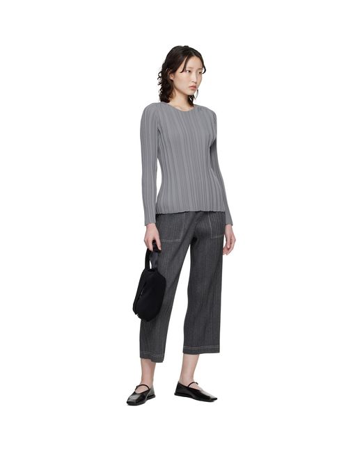 Pleats Please Issey Miyake Black Bias Pleats Waist Pouch