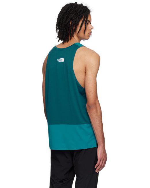 The North Face Blue High Trail Run Tank Top for men