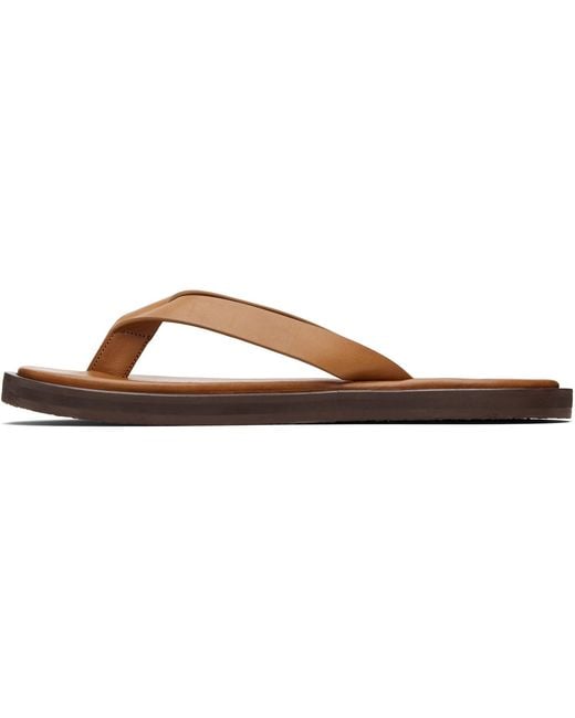 Studio Nicholson Black Tan Curren Flip-Flops for men