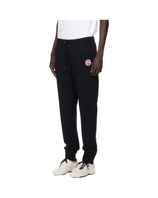Canada Goose Black Terry Sweatpants for men