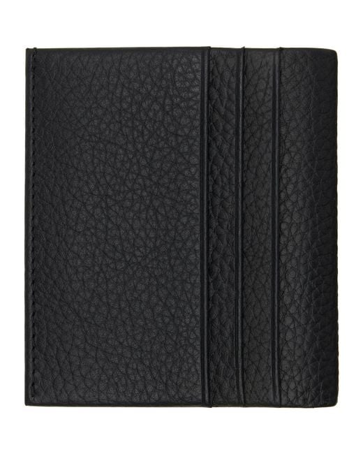Boss Black Grained Leather Wallet for men