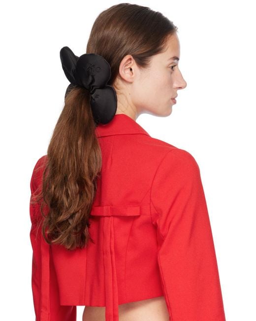 Sandy Liang Ssense限定 ブラック Flower Power 2.0 シュシュ ブラック