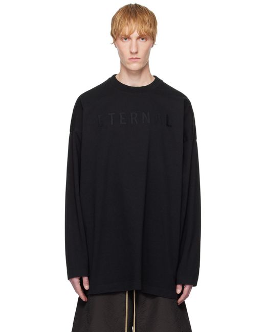 Fear Of God Black 'Eternal' Long Sleeve T-Shirt for men