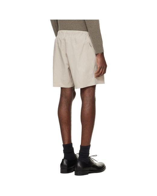 Veilance Natural Argand Shorts for men