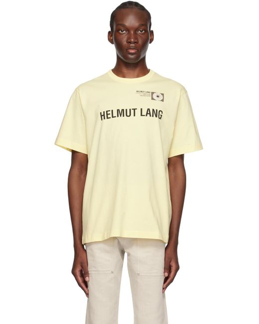 Helmut Lang Natural Yellow Photo T-shirt for men
