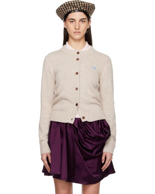 Ganni Multicolor Wool Mix Cardigan