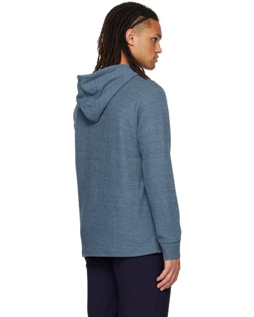 メンズ Vince ブルー サーマル フーディ Black