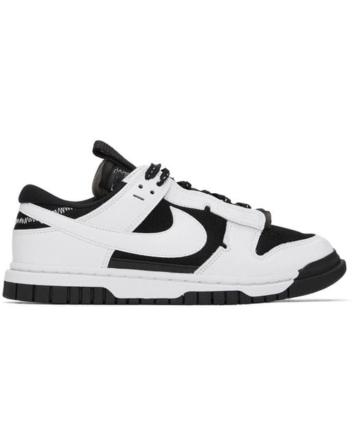 Nike Black & White Air Dunk Jumbo Sneakers for men