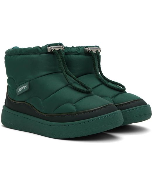 Lanvin Green Curb Snow Boots