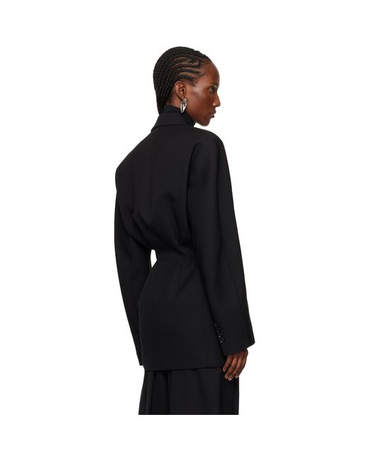 Mugler Black Cinched Blazer