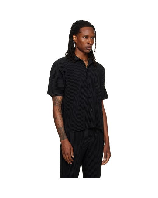 Homme Plissé Issey Miyake Black August Monthly Colors Shirt for men