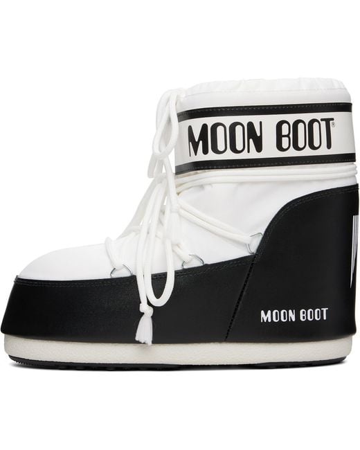 Moon Boot White Icon Low Nylon Boots for men