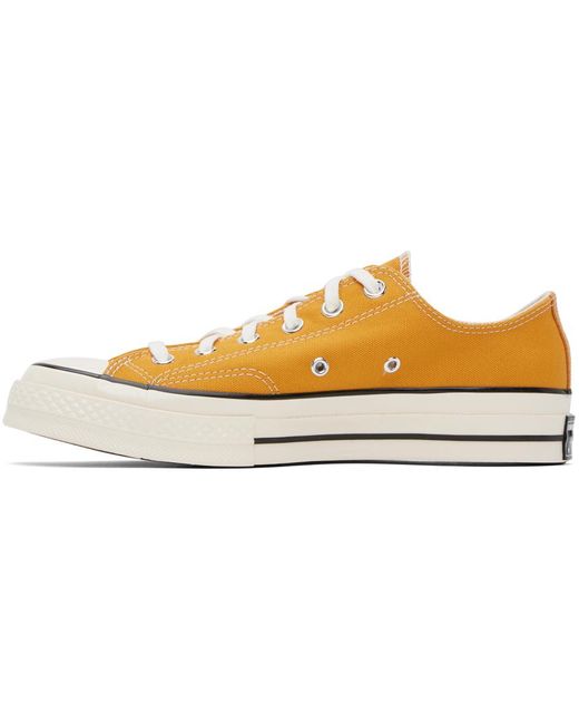 Converse Black Yellow Chuck 70 Low Sneakers for men