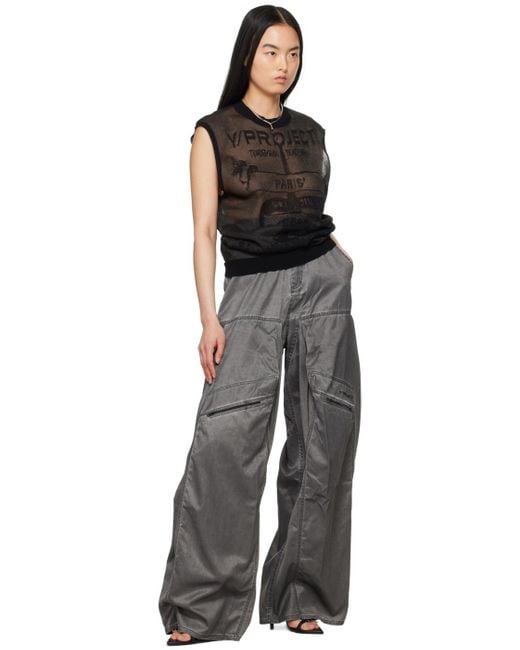 Y. Project Black Pop-Up Trousers