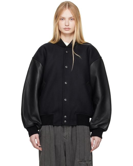 Studio Nicholson Black Alph Bomber Jacket