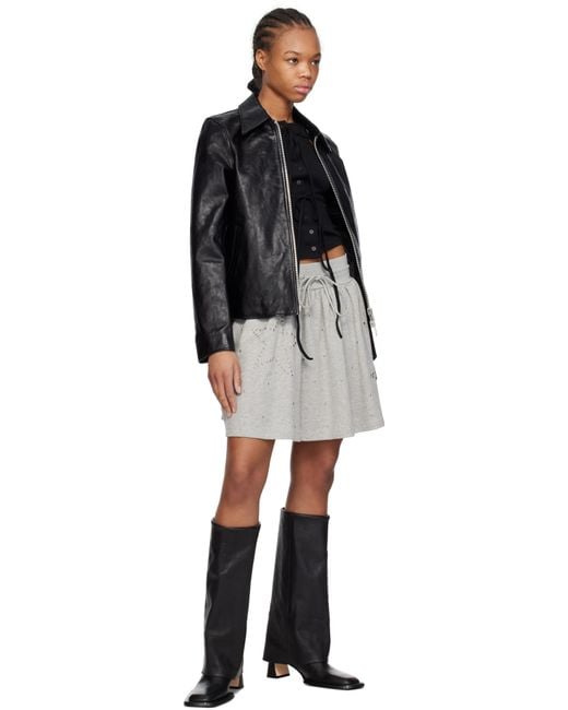 Miista Black Bellamy Fold Over Tall Boots
