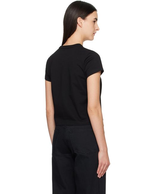 Alexander Wang Black Essential Shrunk T-Shirt