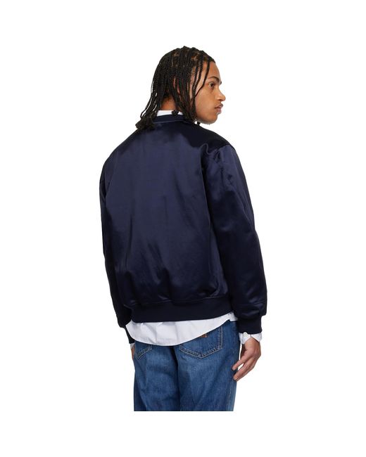 Givenchy Blue Couture Seam Bomber Jacket for men