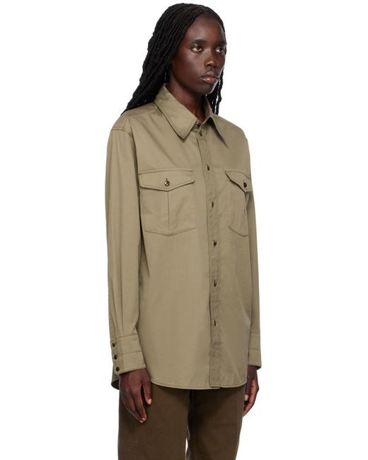 Lemaire Multicolor Brown Western Shirt