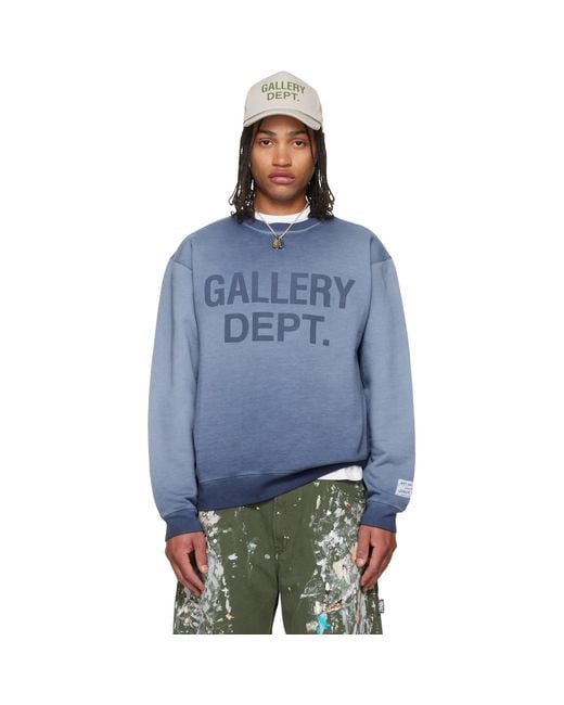 GALLERY DEPT. Blue Basic Crewneck Sweatshirt for men