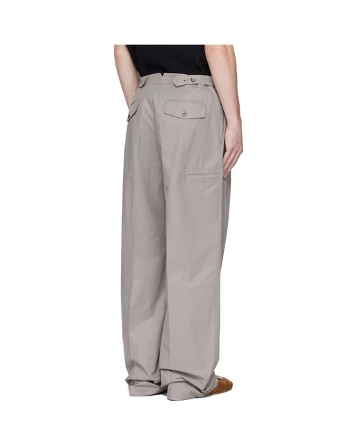 Pantalon Ample Gris AMI pour homme en coloris Black