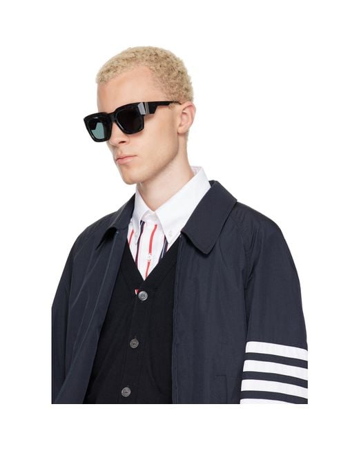 Thom Browne Gray Rectangular Sunglasses for men