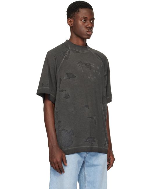 1017 ALYX 9SM Black Distressed T-Shirt for men