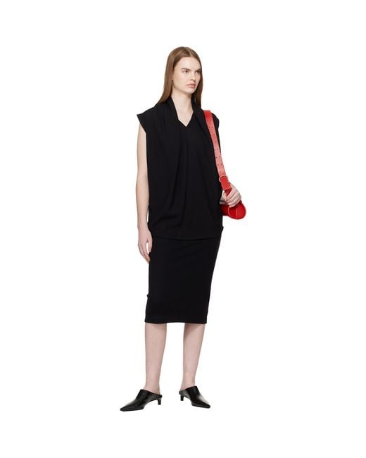 Jil Sander Red Small Cannolo Bag