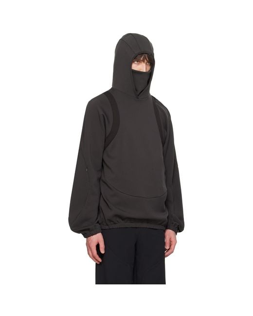 Uncertain Factor Black Grude Patrol Hoodie for men