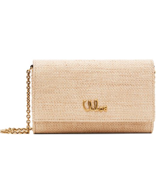 Chloé Black Iconic Flap Wallet On Chain Clutch