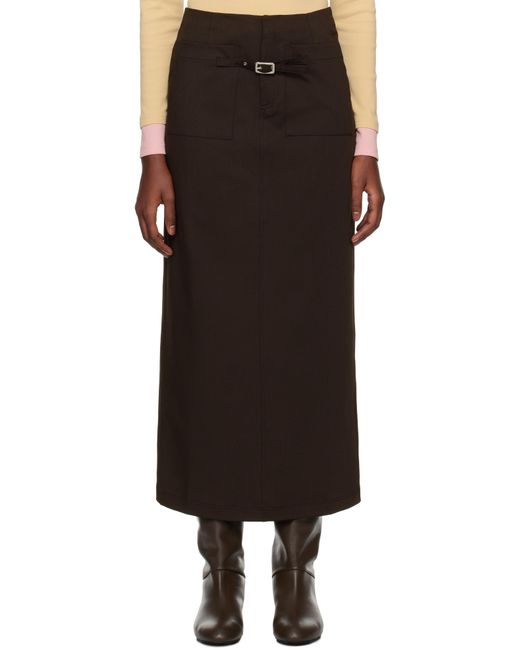 Jupe Longue Lizzie Brune GIMAGUAS en coloris Black