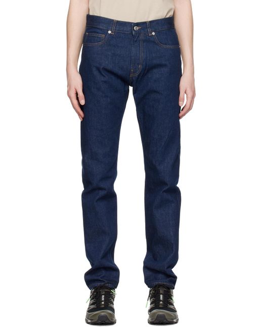 Norse Projects Blue Navy Slim Jeans for men