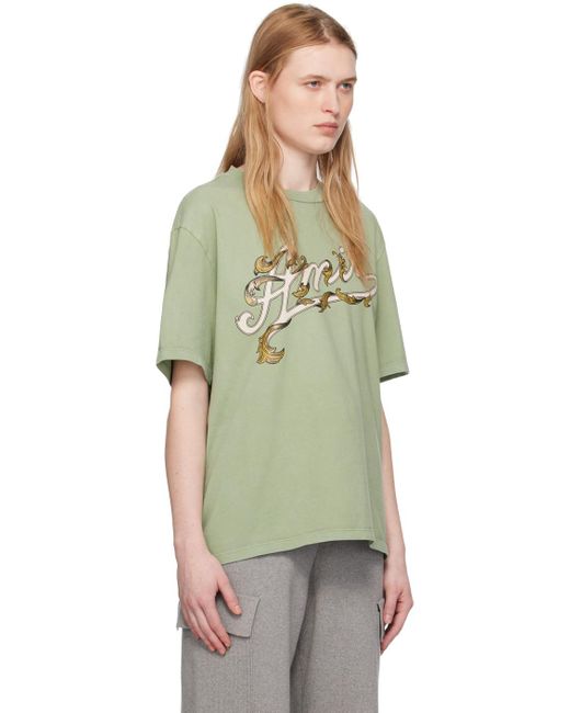 Amiri Green Filigree T-Shirt
