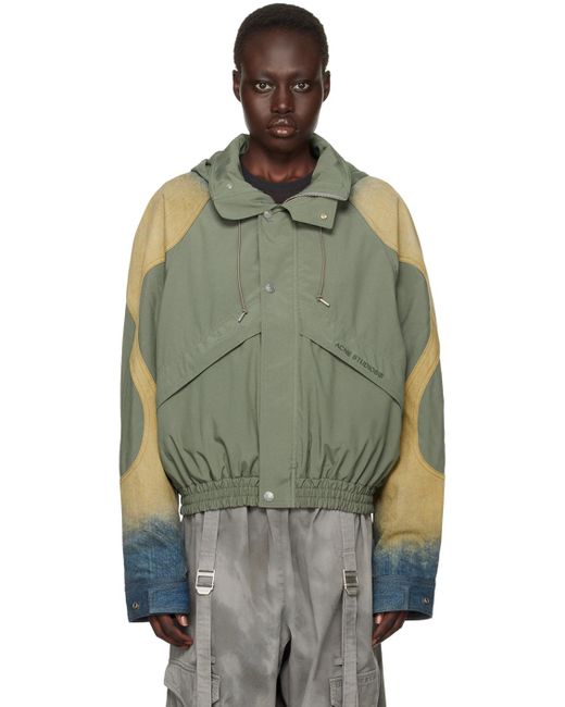 Blouson Aviateur Coupe Vent Kaki Acne Studios en coloris Vert Lyst