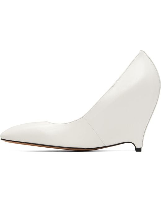 Maison Margiela White Heel-Less Pump Heels