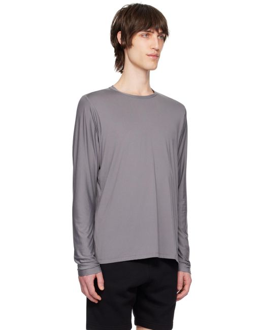 The North Face Black Gray Dune Sky Long-sleeve T-shirt for men