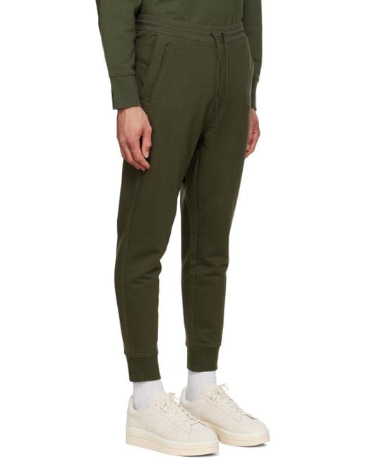 Y-3 Green Khaki Classic Cuffed Lounge Pants for men