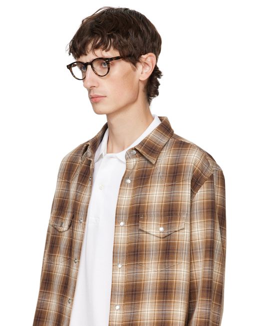 Thom Browne Black Round Glasses for men