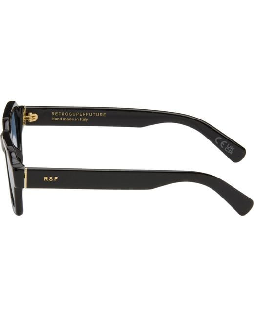 Retrosuperfuture Black Caro Sunglasses for men