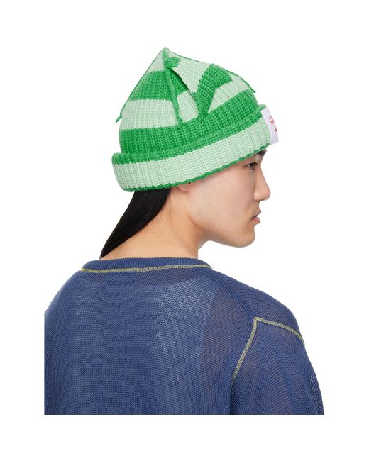 Charles Jeffrey Blue Chunky Ears Beanie for men