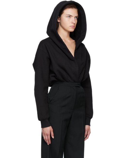 Alaïa Alaïa フード ボディスーツ Black