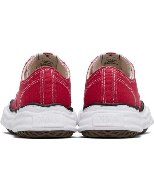 Maison Mihara Yasuhiro Black Peterson Og Sole Canvas Low-Top Sneakers