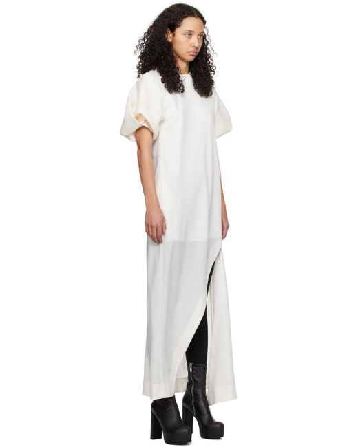 Sacai Black Off-white Vent Maxi Dress
