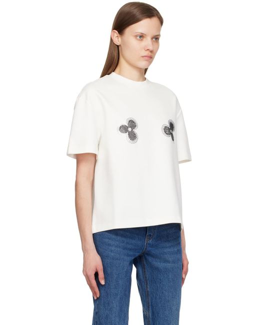 Area White Flower T-Shirt