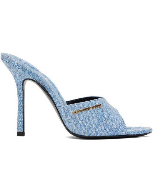 Alexander Wang Black Blue Lucienne Heeled Sandals